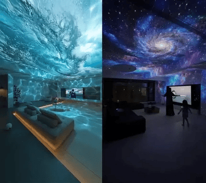 💥PKNEW® NEXT-GEN SMART PROJECTION HD Smart Dynamic 5D Holographic Night Light Projector💎