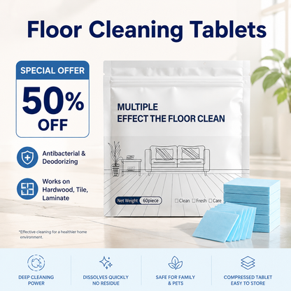 PKNEW® 🔥Floor Cleaning Tablets Multi-Surface Cleaner for Hardwood Laminate Tile & RV Walls Antibacterial Deodorization Maintenance